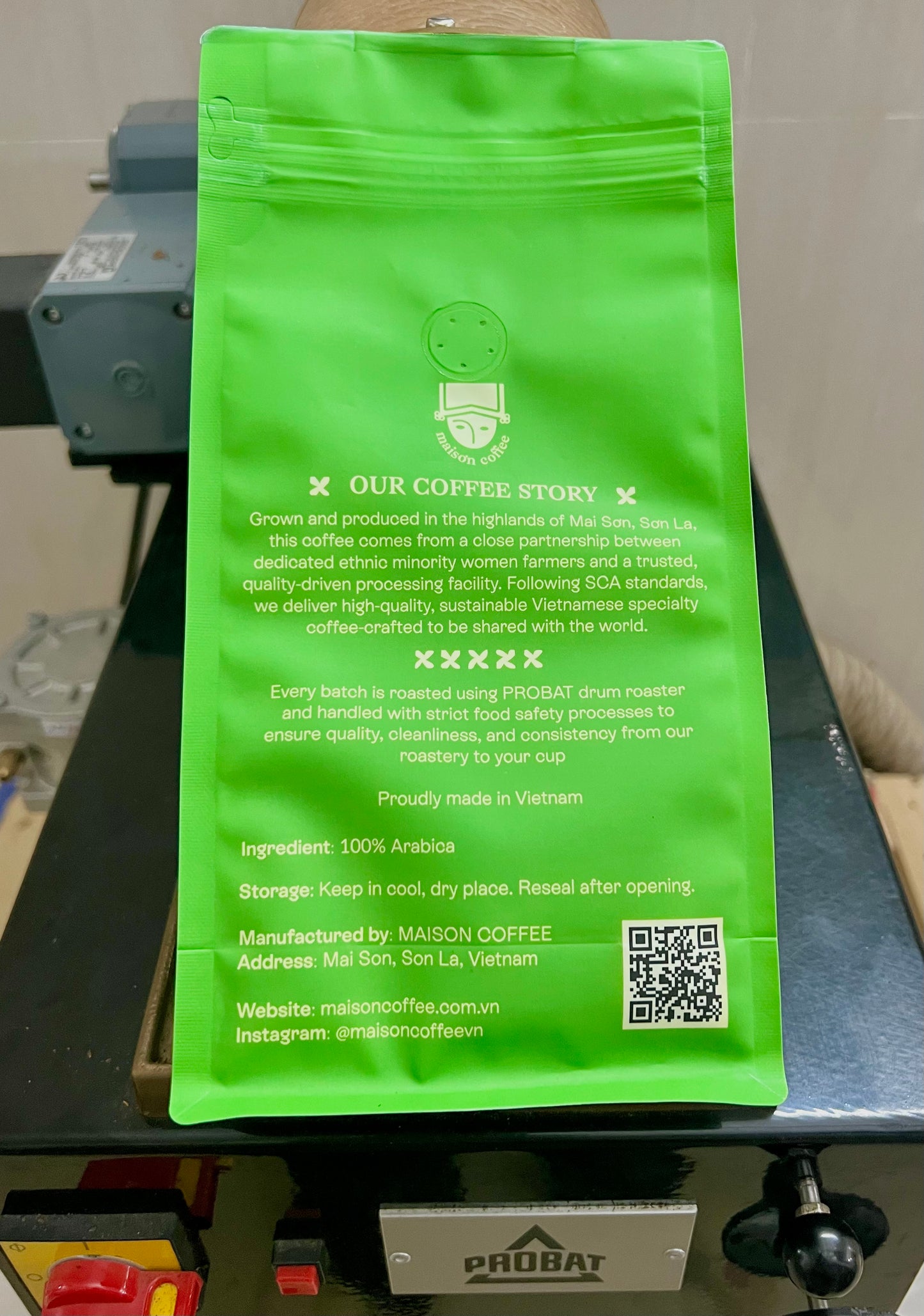 maison specialty coffee - whole bean/ground coffee bag